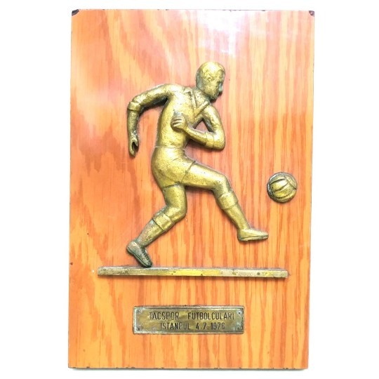 Taçspor Futbolcuları 4.7.1976 Pirinç plaket