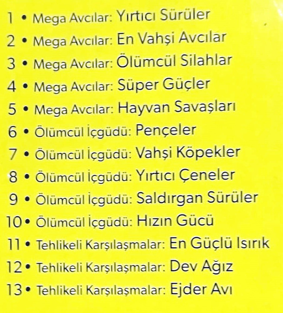 Vahşi yaşam / National Geographic - 13 DVD + Kitap