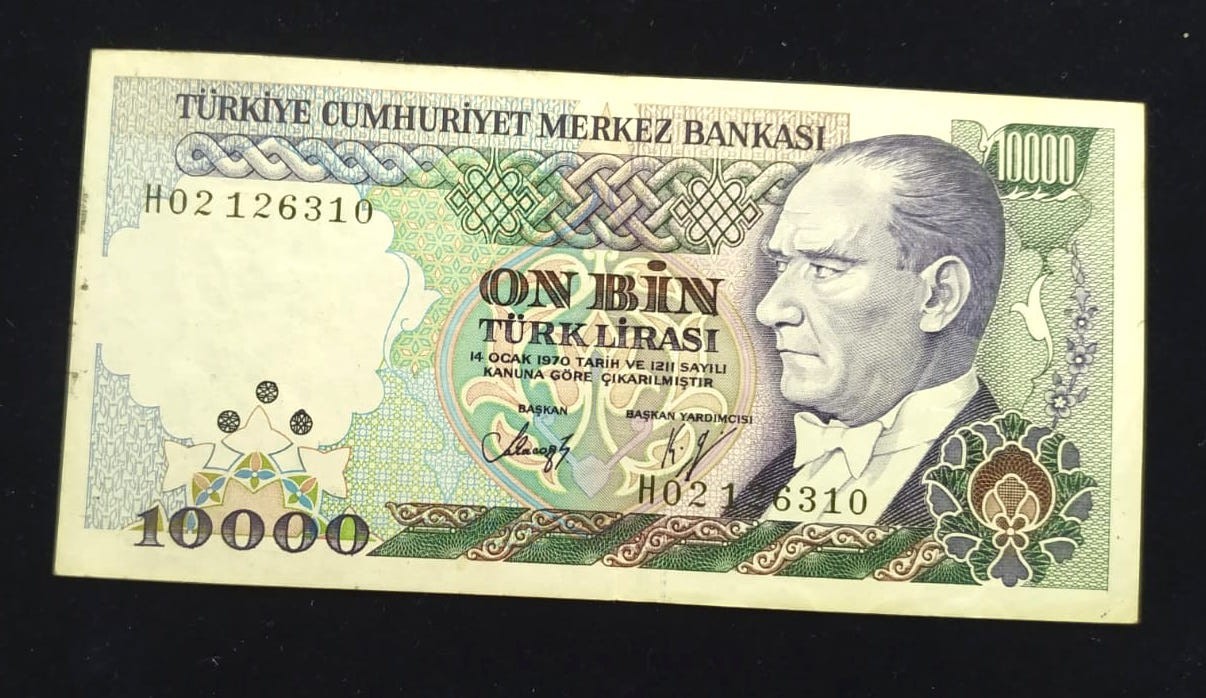 10000 Türk Lirası - Nümismatik