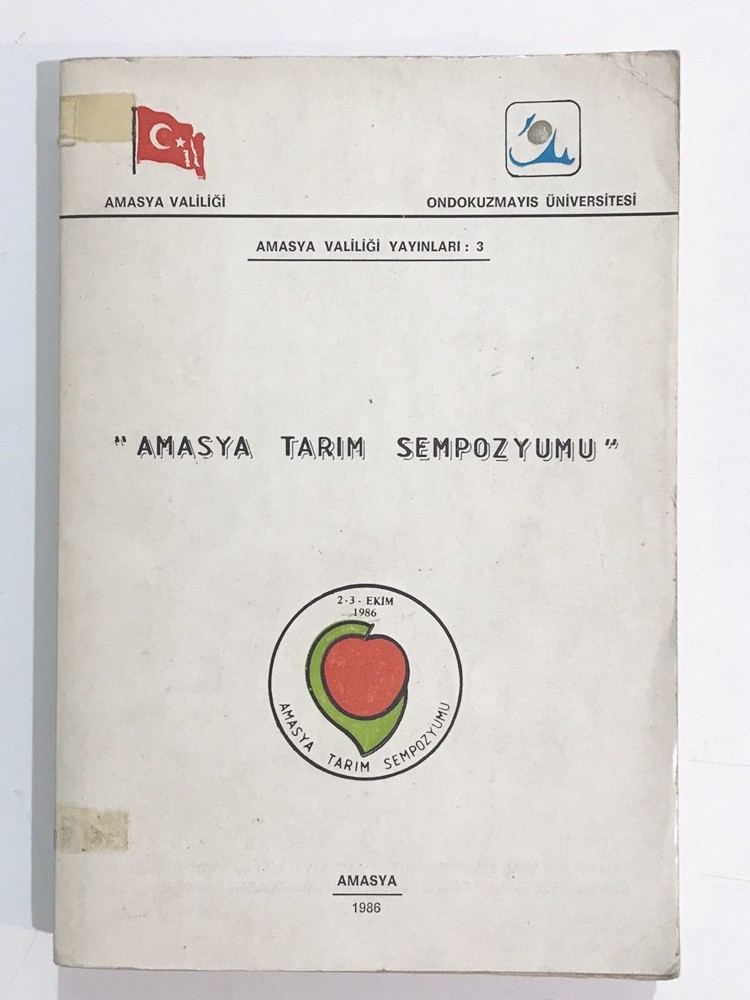 Amasya Tarım Sempozyumu 1986 - Kitap