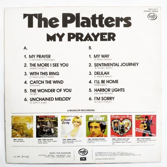 The Platters - MY PRAYER  / Plak