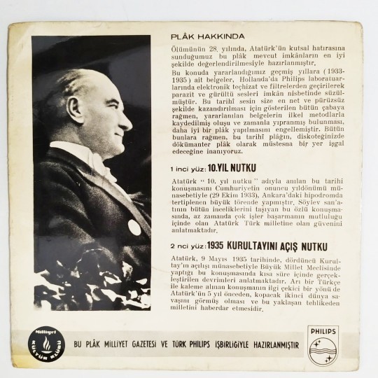 Atatürk' ün 10uncu Yıl Nutku - Atatürk' ün 1935 Kurultayını Açış Nutku  - PLAK