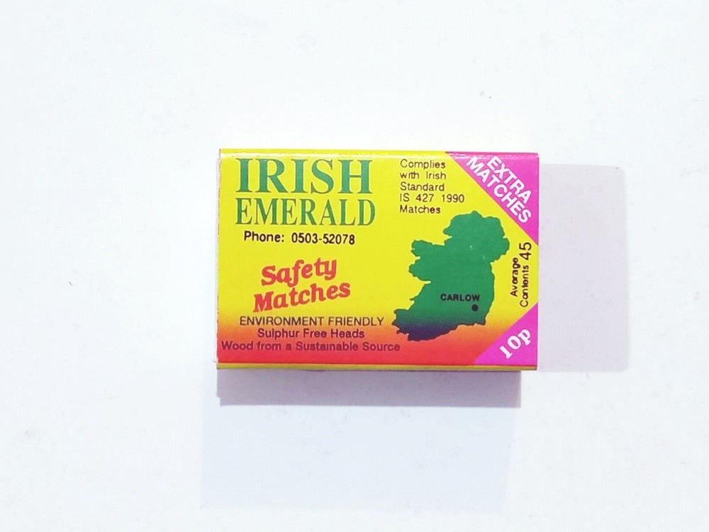 Irish Emerald Safety matches