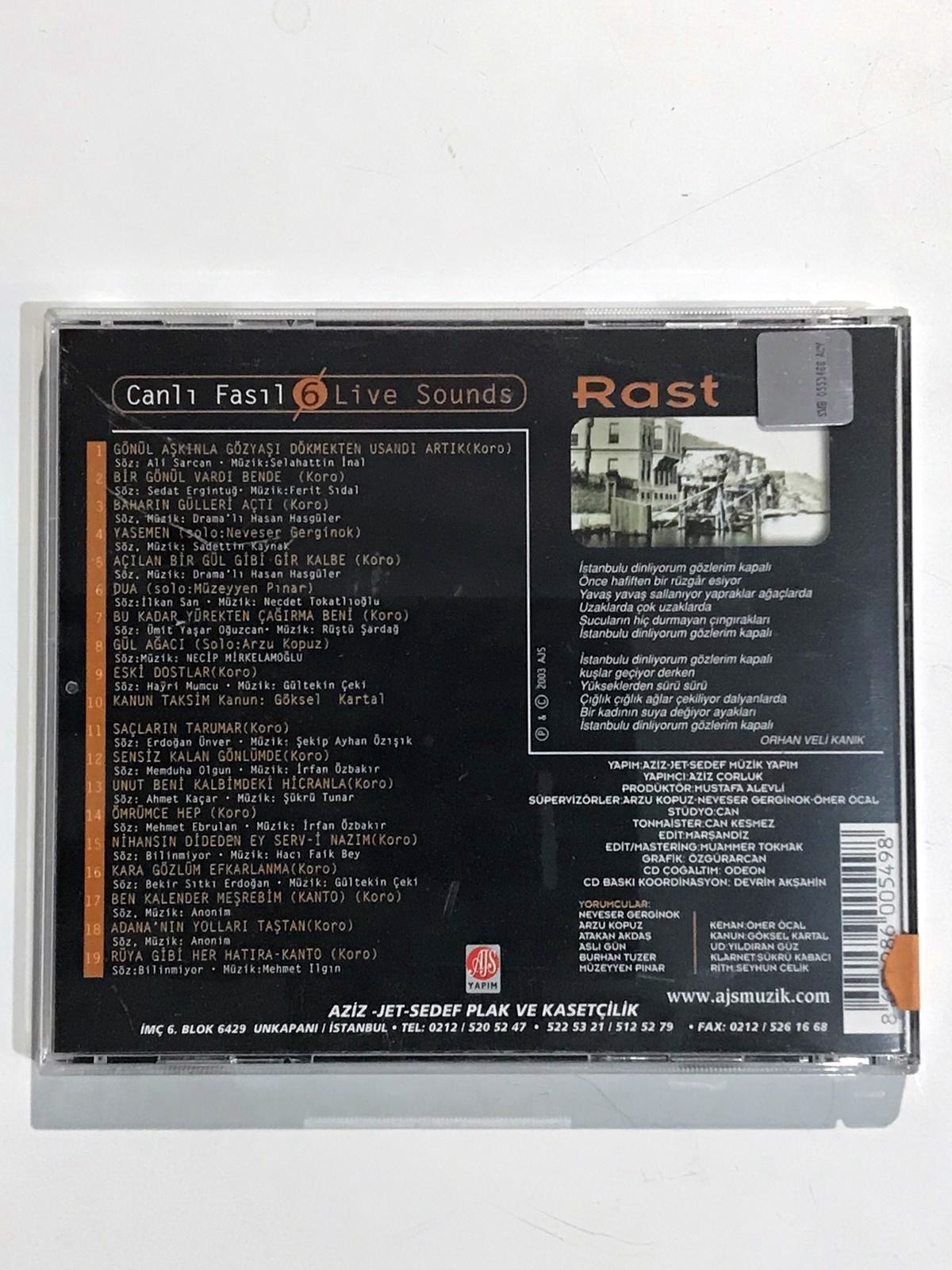 Rast / Canlı Fasıl 6 - Cd