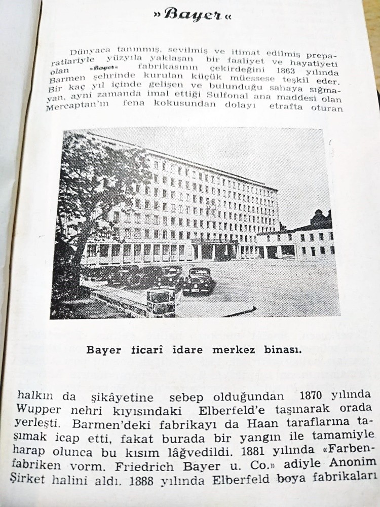 Vademekum Bayer - 1951 yılı Fabrika ve ilaç tanıtım / Kitap