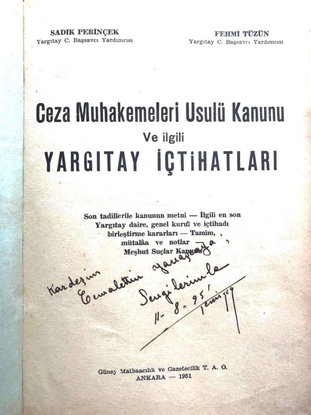 Ceza Muhakemeleri Usulü Kanunu ve İlgili Yargıtay İçtihatları - Sadık PERİNÇEK