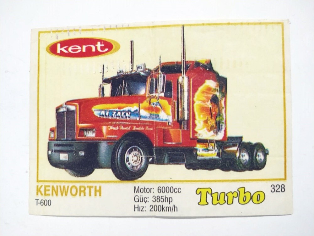 Kent Turbo sakızları, Kenworth No:328 - Sakız kağıdı