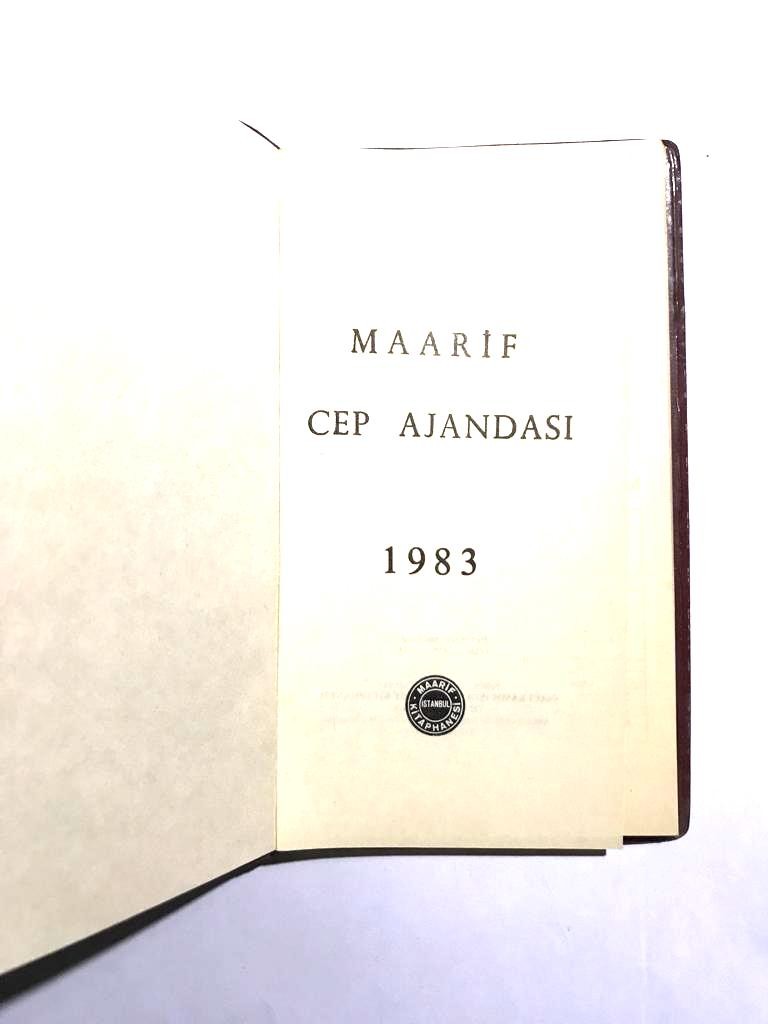 1883 maarif Cep Ajandası