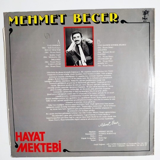 Hayat Mektebi - Mehmet BECER / Plak