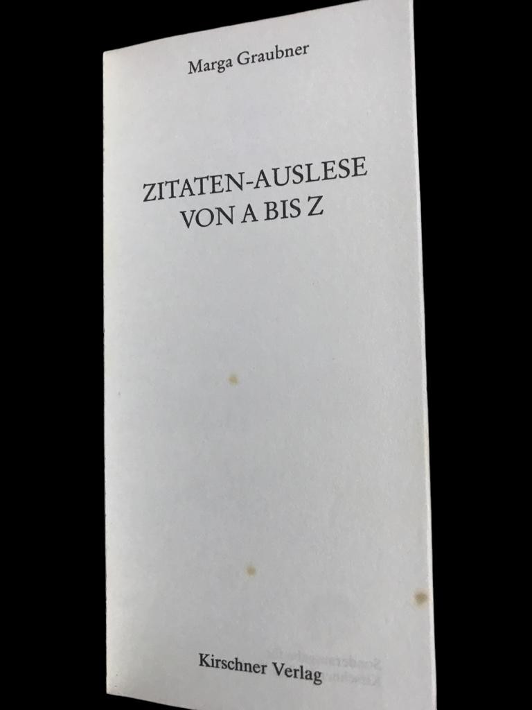 Zitanen Auslase von A-Z