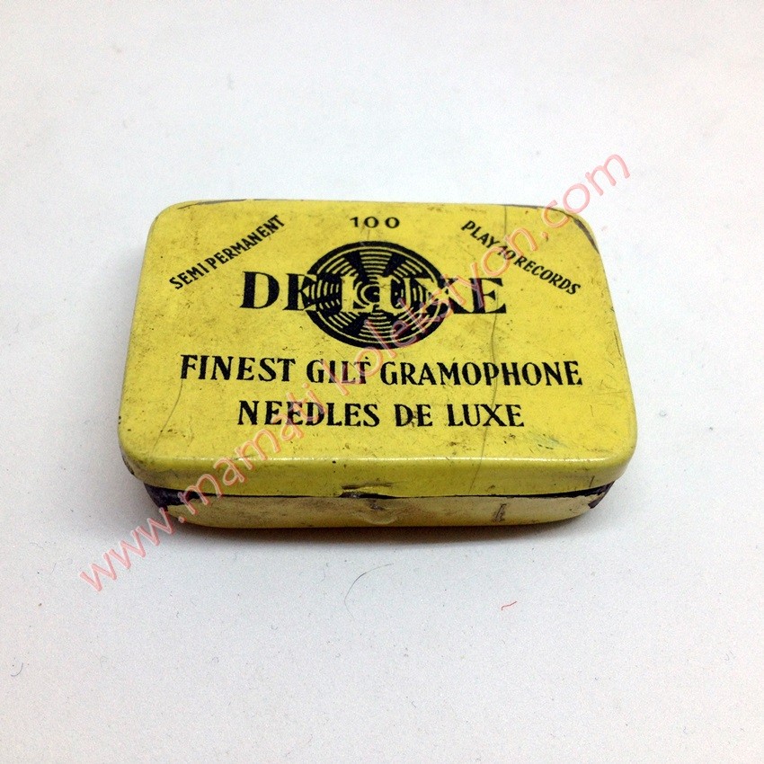 De Luxe Finest Gilt Gramophone Needles de Luxe - Gramafon İğne kutusu - Plak