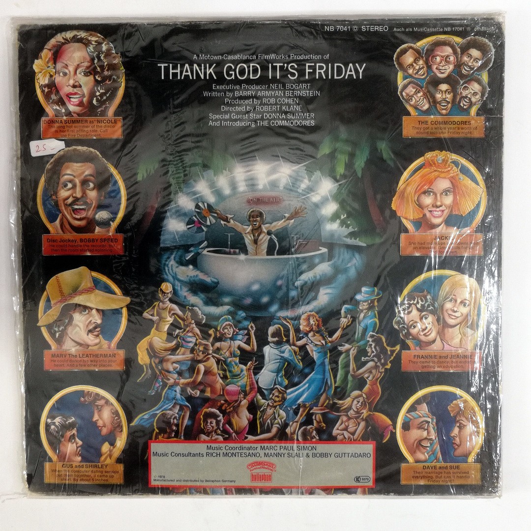 The Original Motion Soundtrack Of Thank God It's Friday 3LP - Plak