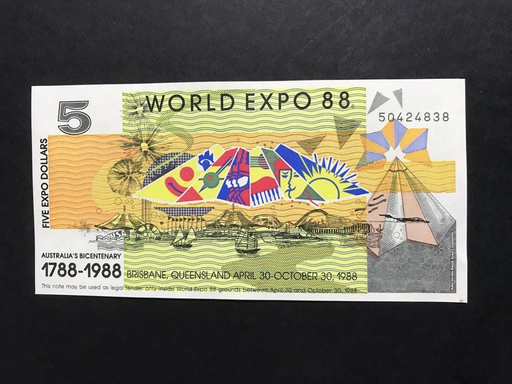 World Expo 88 Avusturalya - 5 Expo Dollars