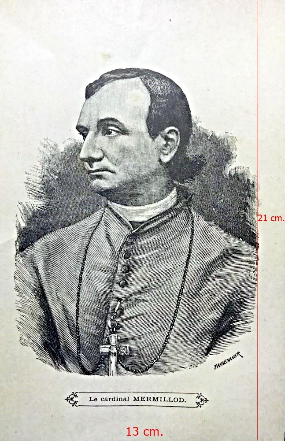 Le Cardinal MERMILLOD - Gravür