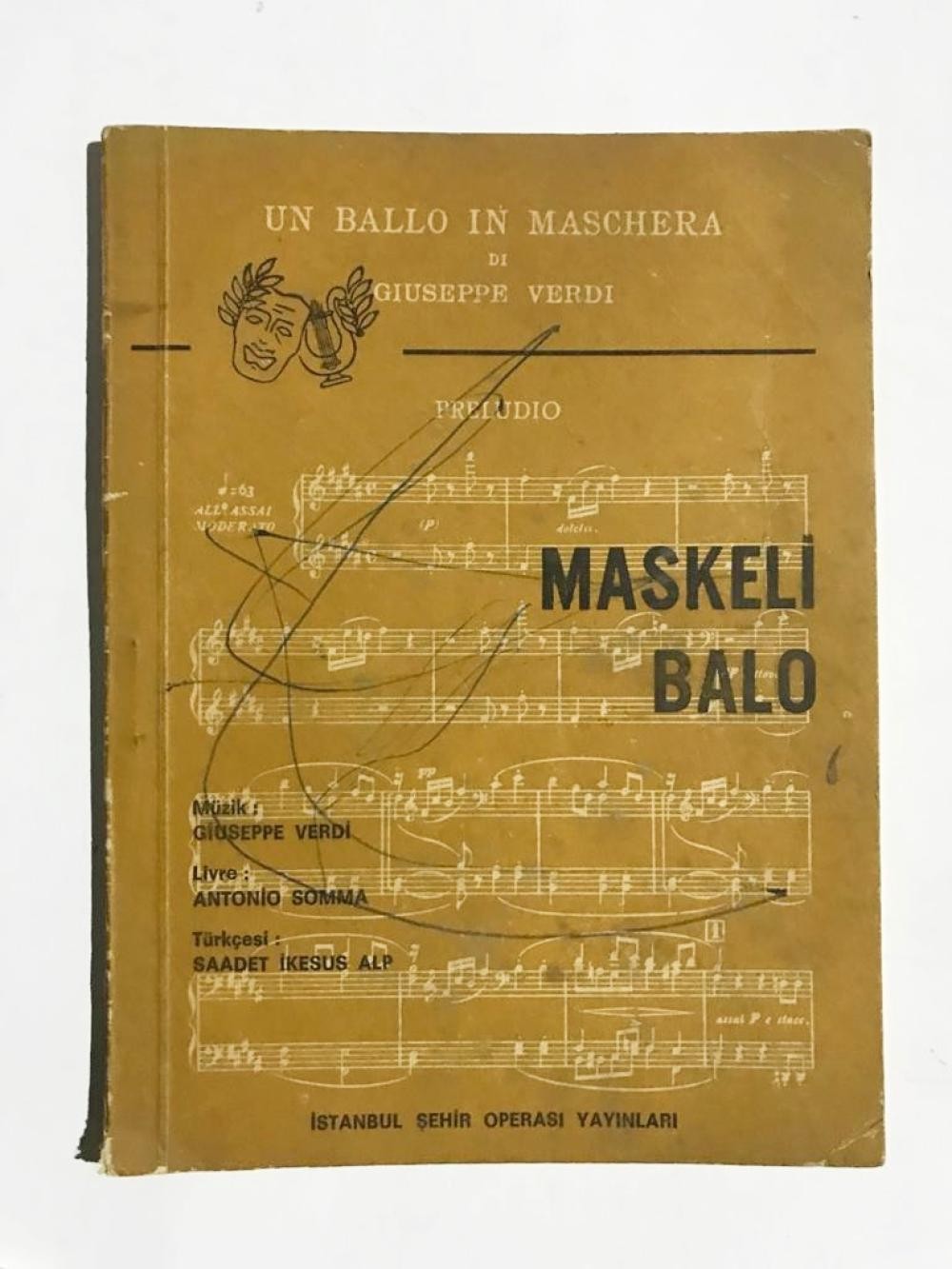 Maskeli Balo - Giuseppe Verdi. Antonio Somma / İstanbul Şehir Operası Yayınları