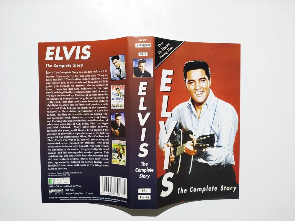 Elvis The Complete Story - Video Kaset Kartoneti / KASET DEĞİLDİR