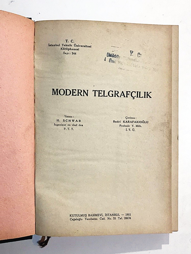 Modern Telgrafçılık / H. Schwab - Kitap