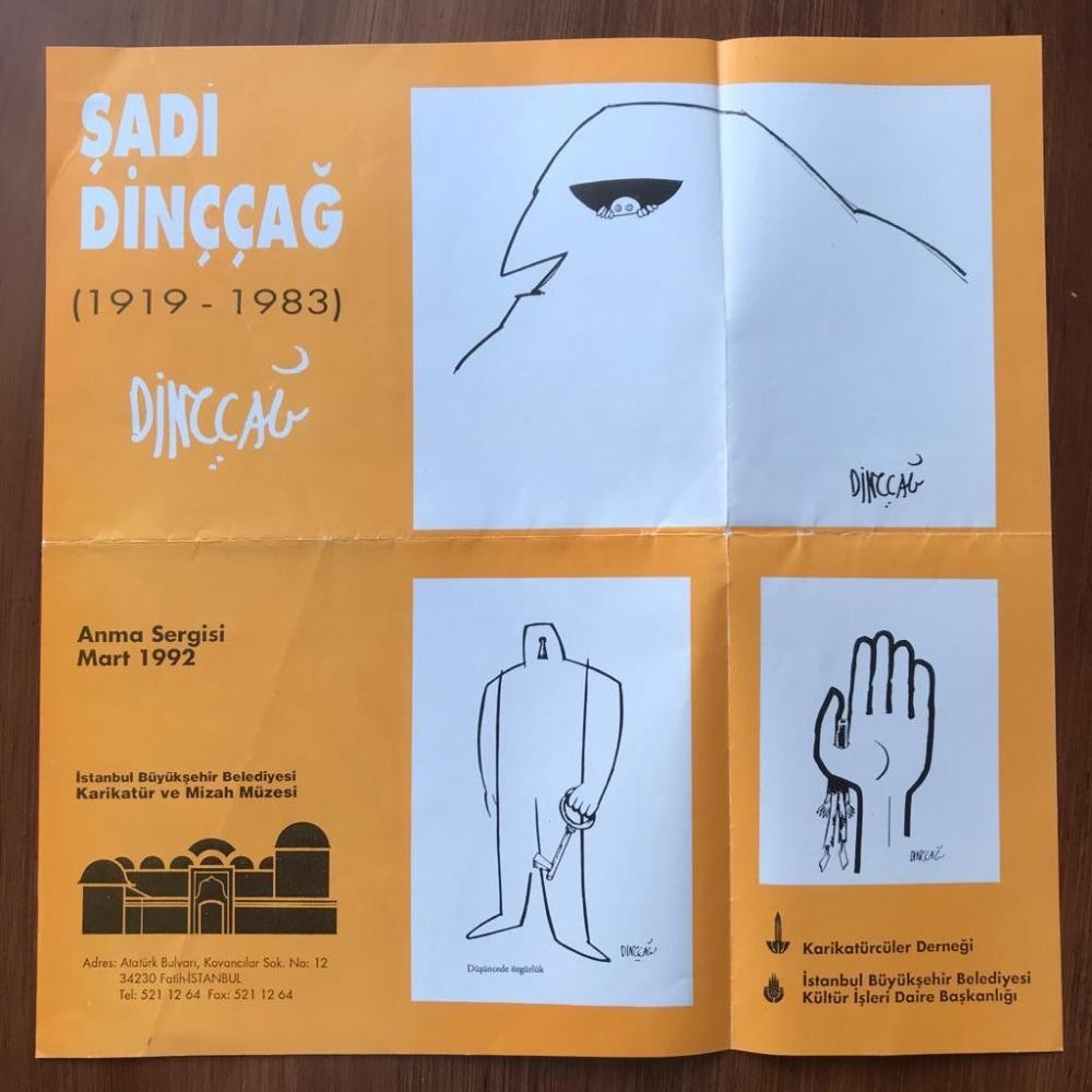 Şadi DİNÇÇAĞ - Anma Sergisi Mart 1992 / Broşür