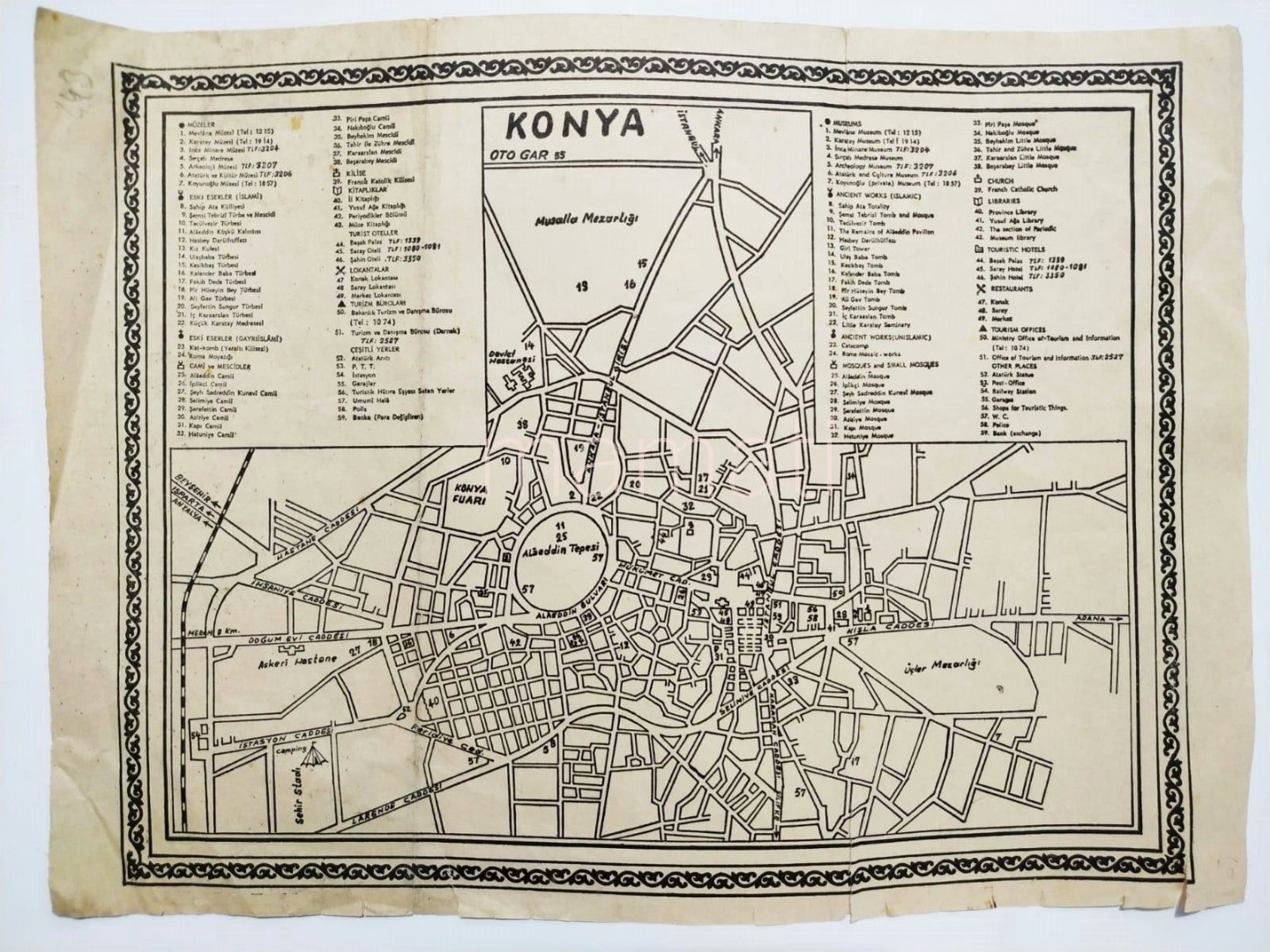 Konya Otogar - Plan