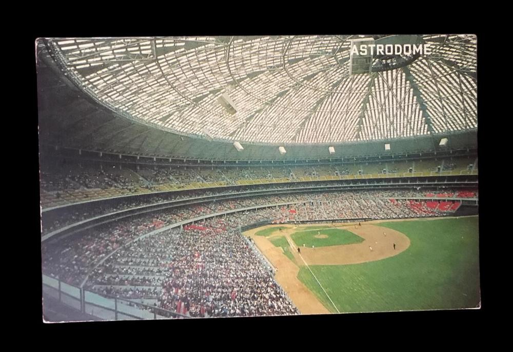 ASTRODOME'UN İÇİ - HOUSTON, TEXAS Dünyanın ilk kubbeli, klimalı spor stadyumu - Kartpostal