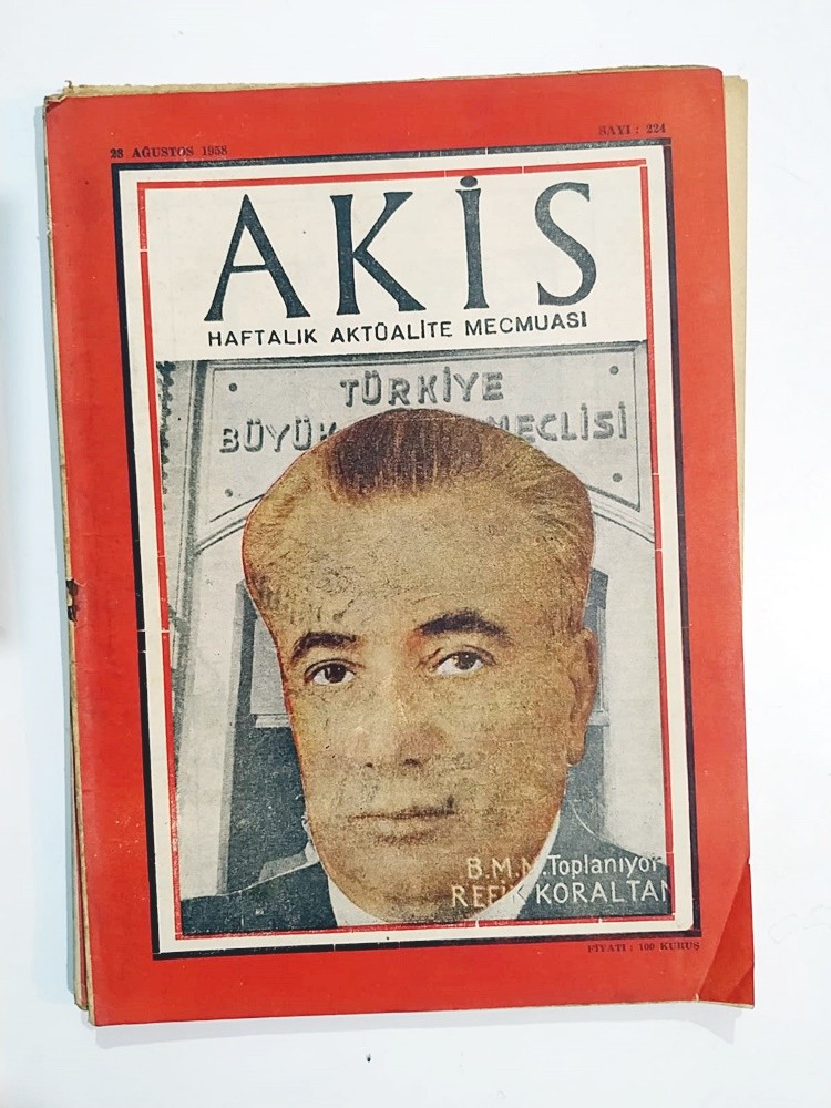 Akis Haftalık Aktüalite Mecmuası 1958 Sayı:224 - Dergi