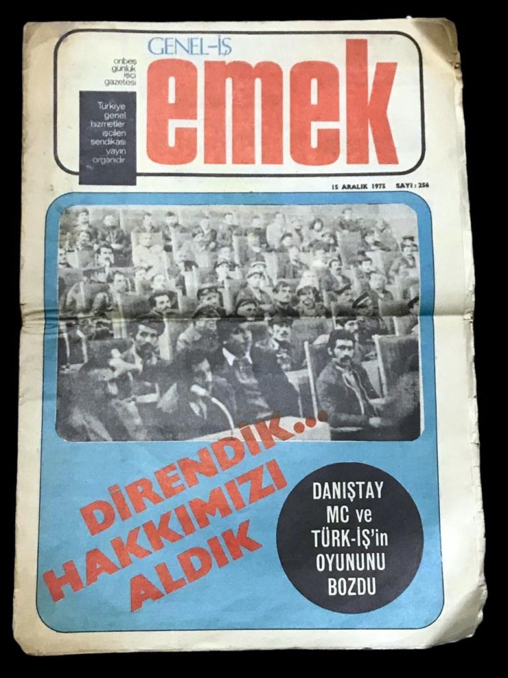 Genel - İş / Emek gazetesi 15 Aralık 1975