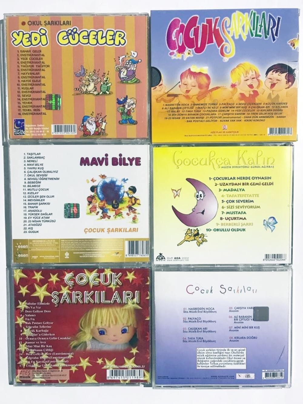 Çocuk Şarkıları - 12 Adet Cd