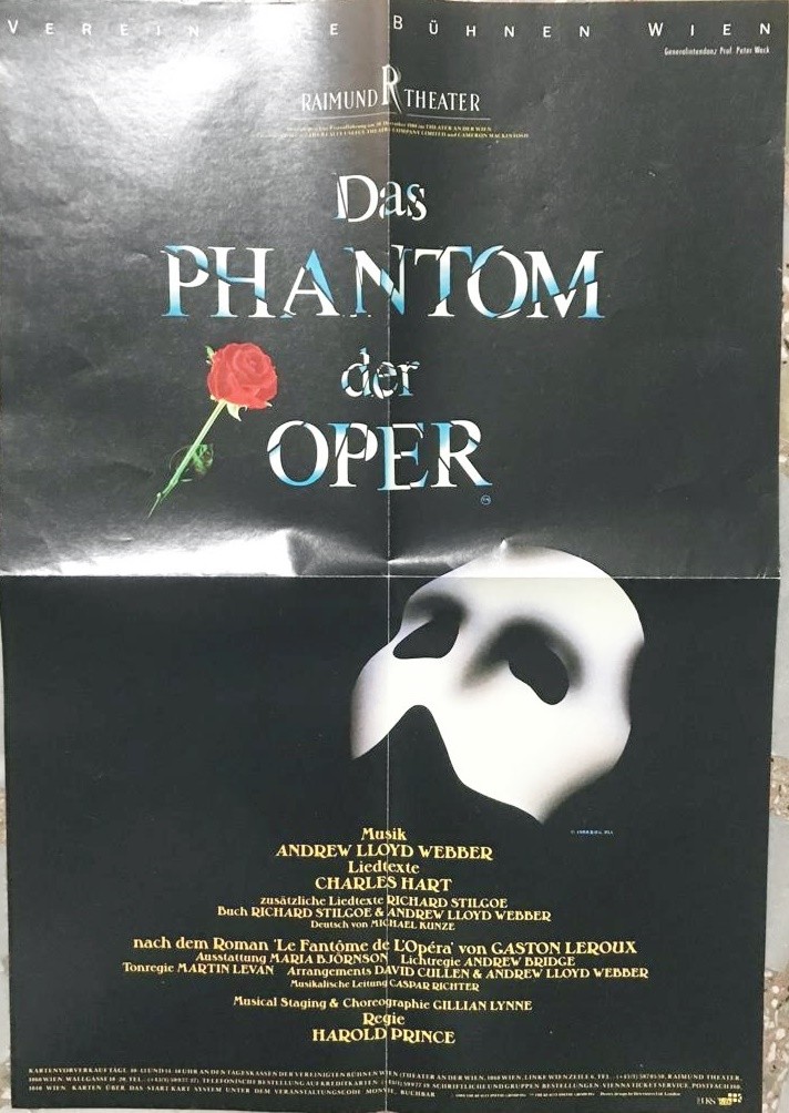 The Phantom of the Opera - Cd. broşür. afiş / 1992