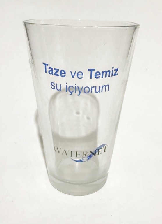 Taze ve temiz su içiyorum - Waternet / Bardak