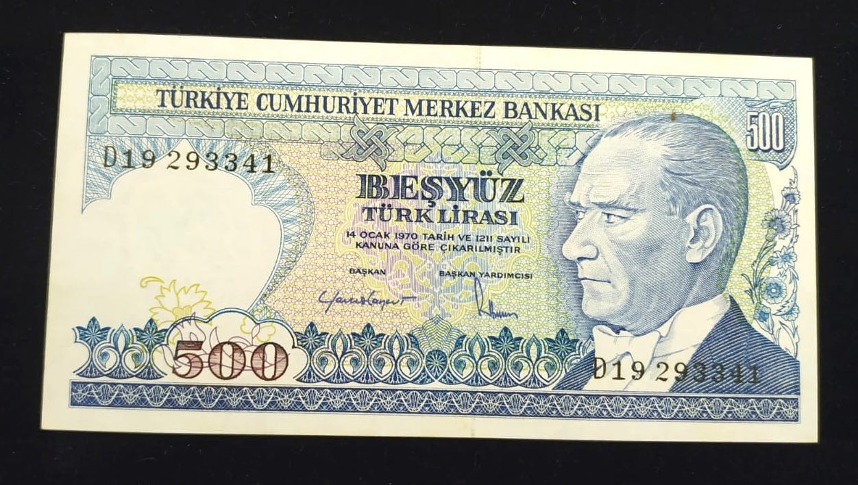 500 Türk Lirası - Nümismatik