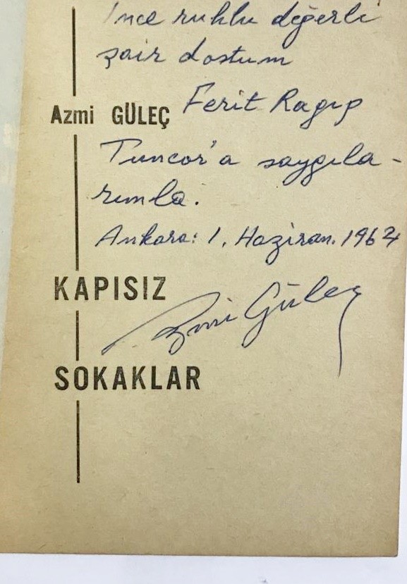 Kapısız sokaklar - Azmi GÜLEÇ /  İmzalı Kitap