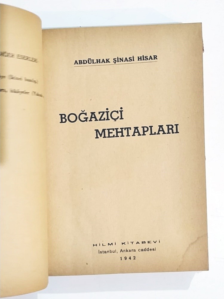 Boğaziçi Mehtapları / Abdülhak Şinasi HİSAR - Kitap