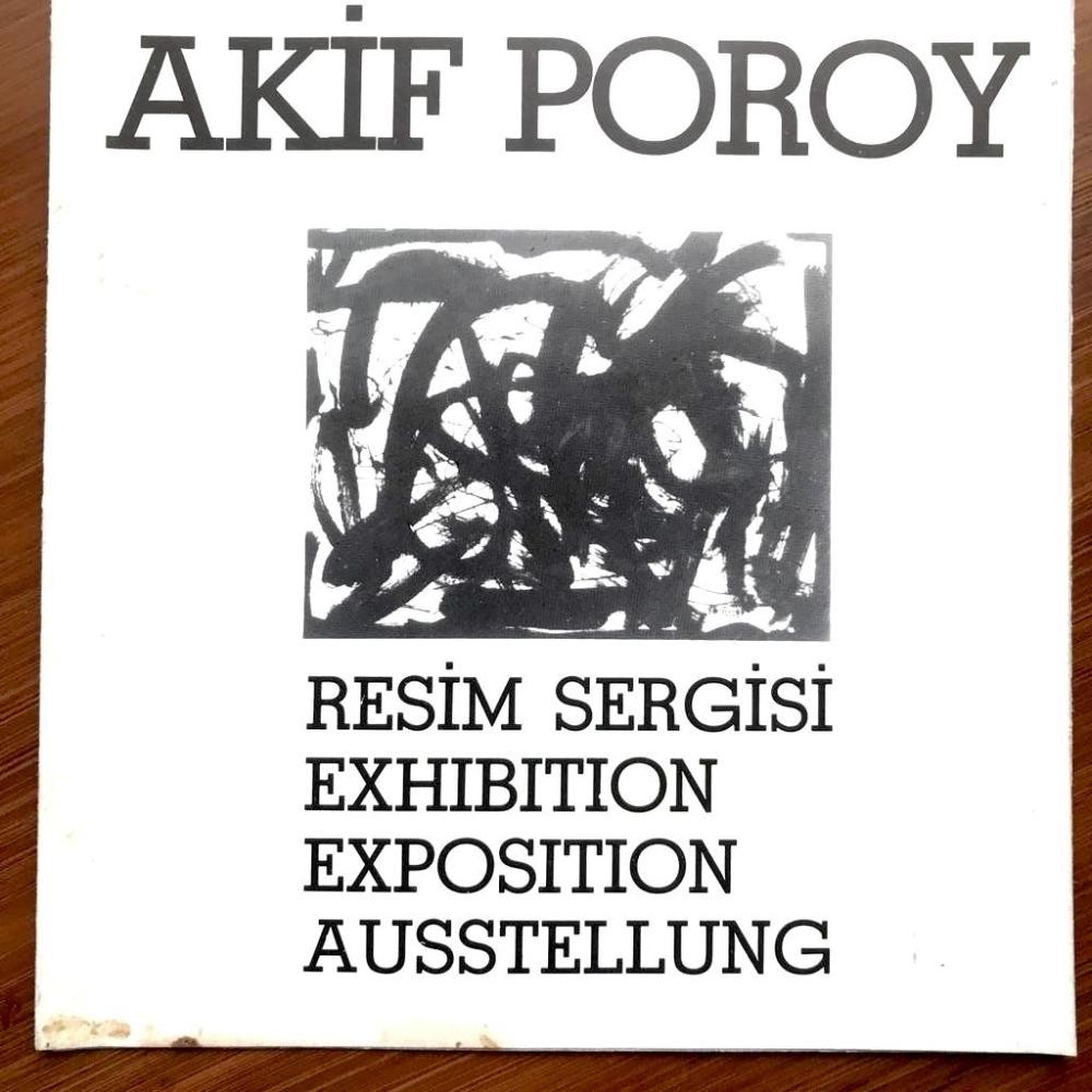 Akif POROY Resim Sergisi - Sergi Broşürü