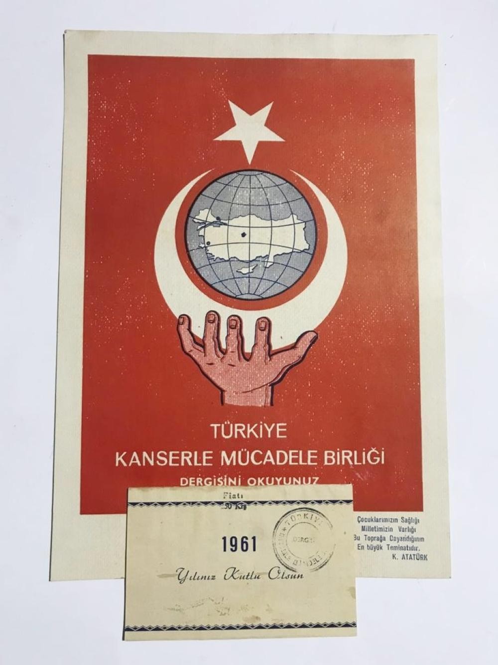 Türkiye Kanserle Mücadele Birliği - 1961 yılı duvar takvimi