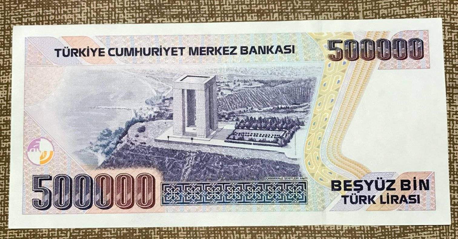 500000 Beşyüz Bin Türk Lirası