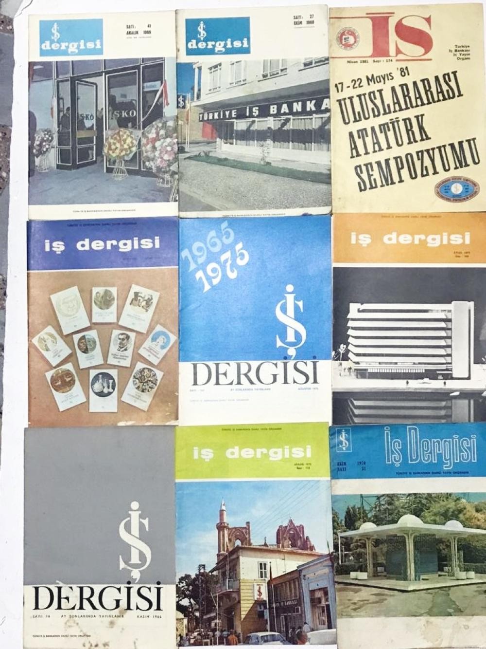 İŞ DERGISI - TÜRKİYE İŞ BANKASI İÇ YAYIN ORGANI -  41 adet