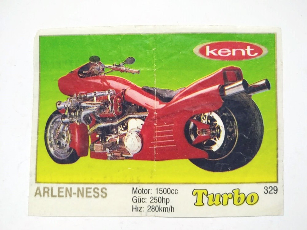 Kent Turbo sakızları, Arlen - Ness No:329 - Sakız kağıdı