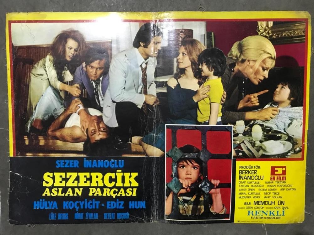 Sezercik Aslan Parçası - 2 adet bez afiş / 48x68