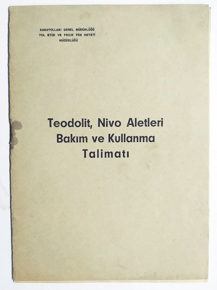 Teolid, nivo aletleri bakım ve kullanma talimatı - Kitap