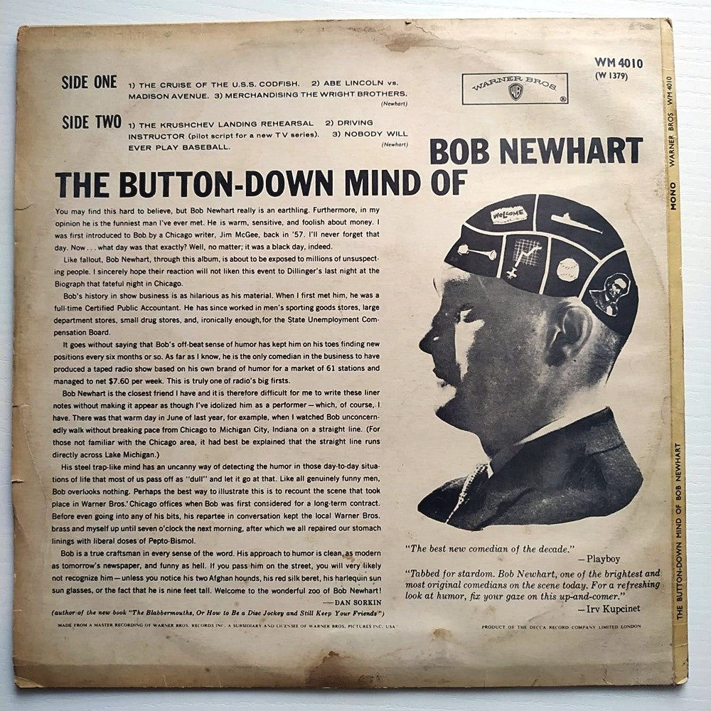 The Button - Down Mind of Bob Newhart - Plak