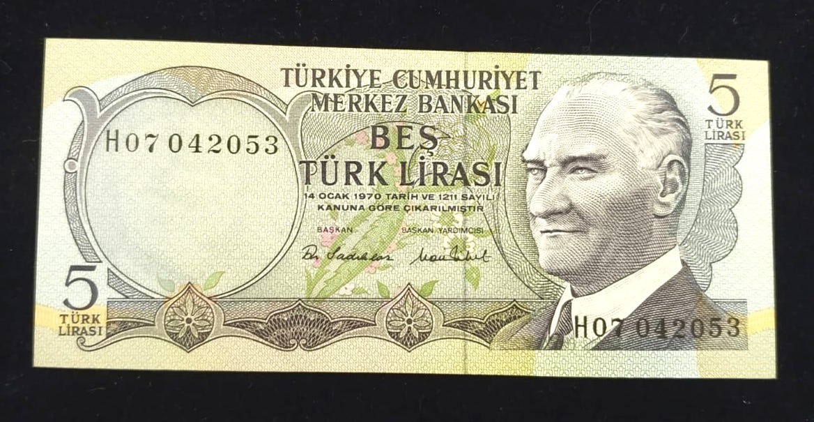 5 Türk Lirası - Nümismatik