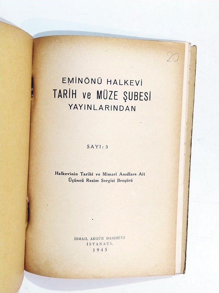 Eminönü Halkevi Tarih ve Müze Neşriyatından Sayı:3 - Kitap