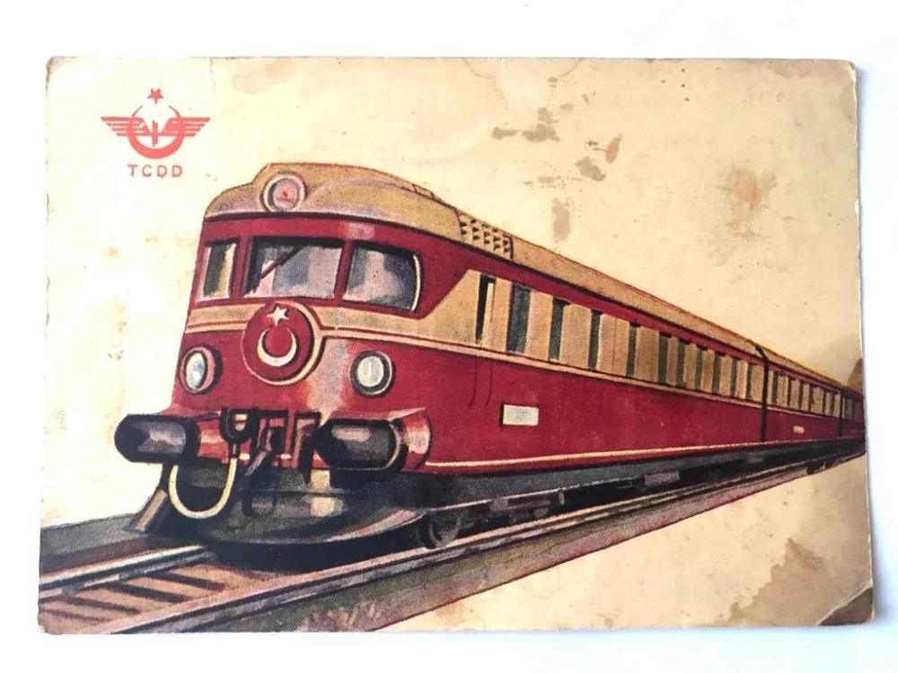 TCDD Türkiye 1. Milli Sanayi Sergisi 1958 - Kartpostal