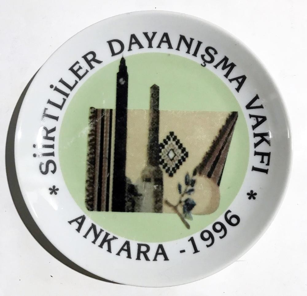 Siirtliler Dayanışma Vakfı ANKARA - Hatıra tabak