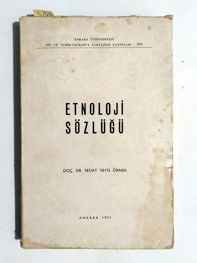 Etnoloji Sözlüğü - Doç. Dr. Sedat Veyis ÖRNEK - Kitap