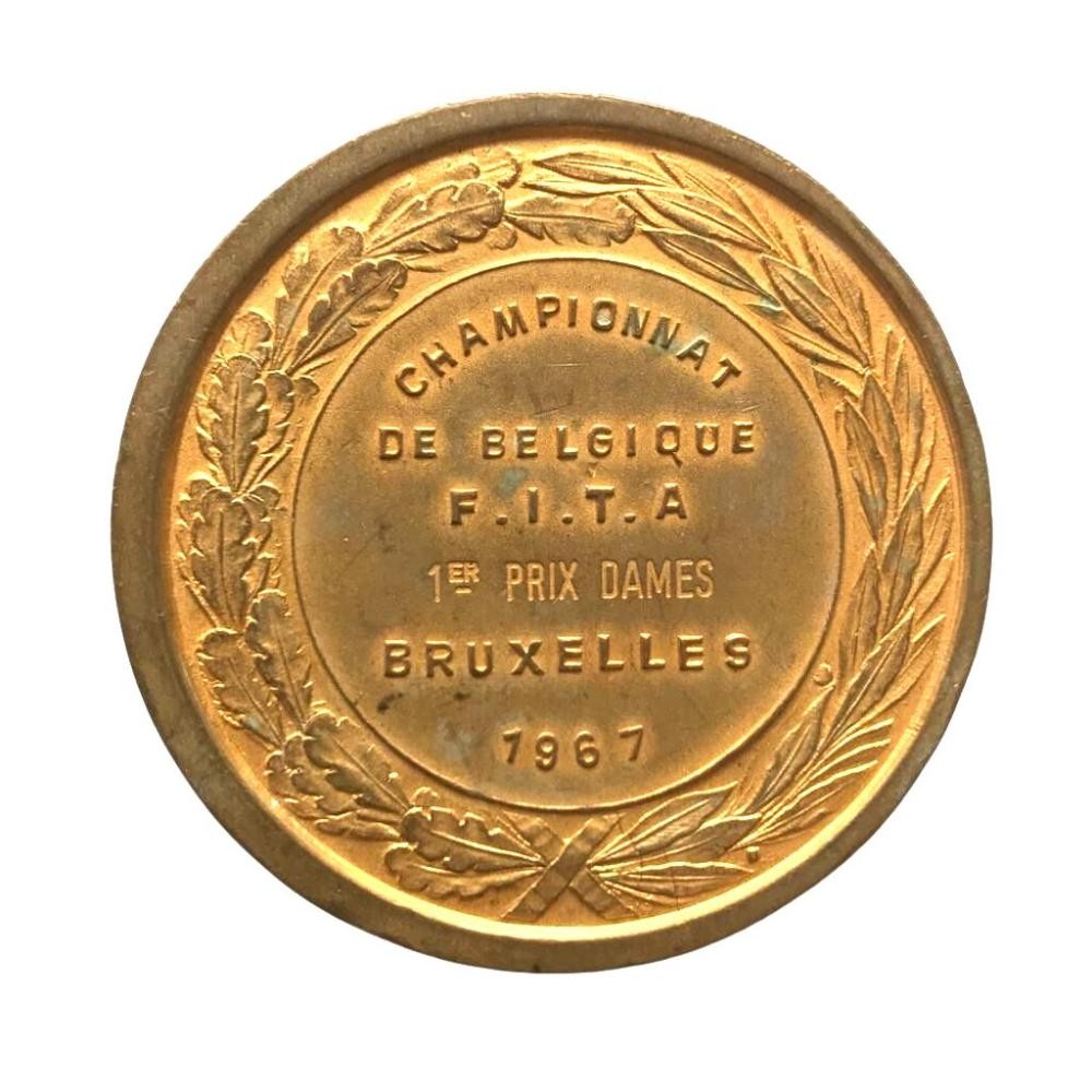 Championnat De Belgique F.I.T.A. 1ER Prix Dames Bruxelles 1967 - Madalyon