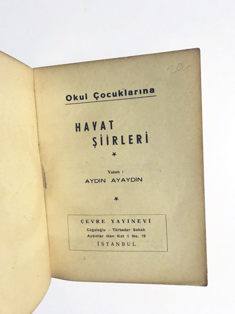 Okul çocuklarına Hayat Şiirleri - Aydın AYAYDIN / Kitap