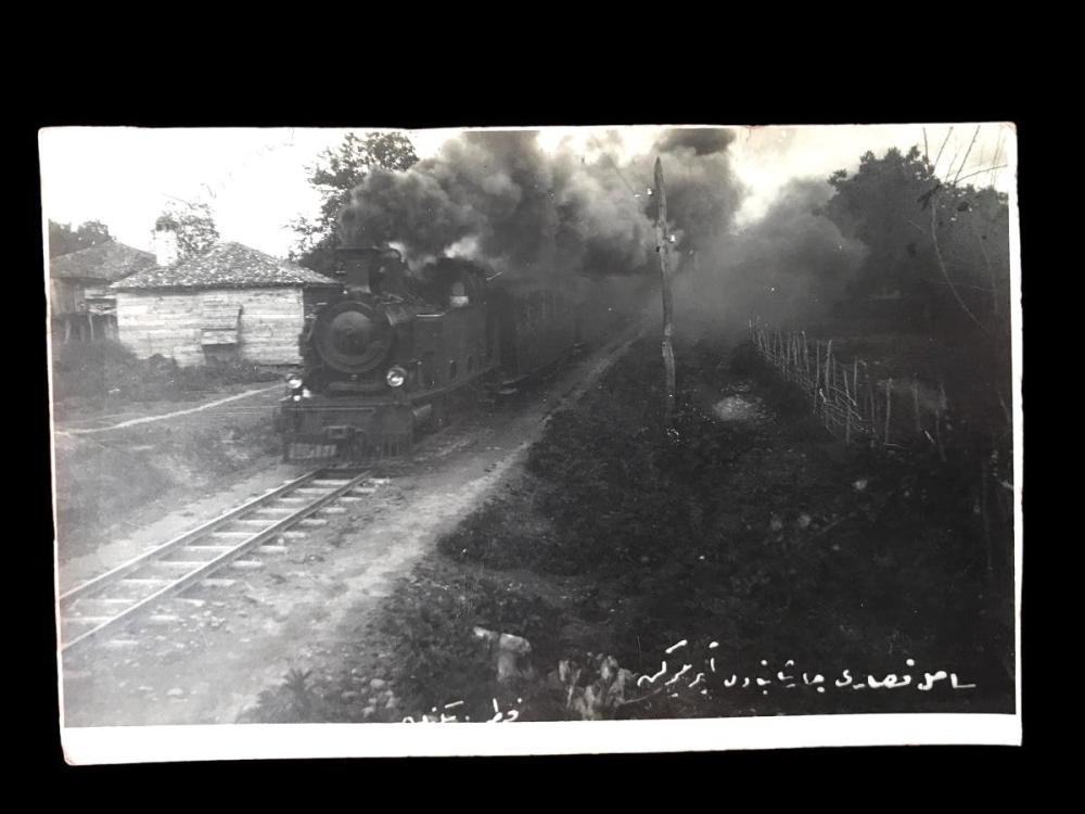 Samsun Tren 1930 - Osmanlıca yazılı. fotokart