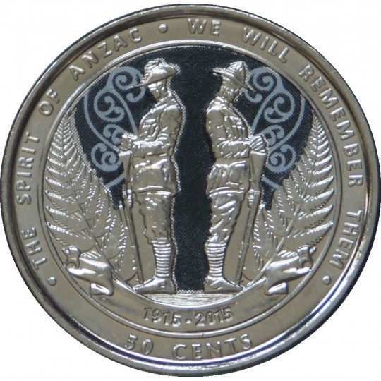 New Zeland The Spirit of Anzac 50 cents - Nümismatik