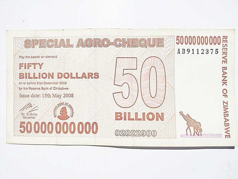 Zimbabwe 50 Billion Dollars - 50 milyon dolar